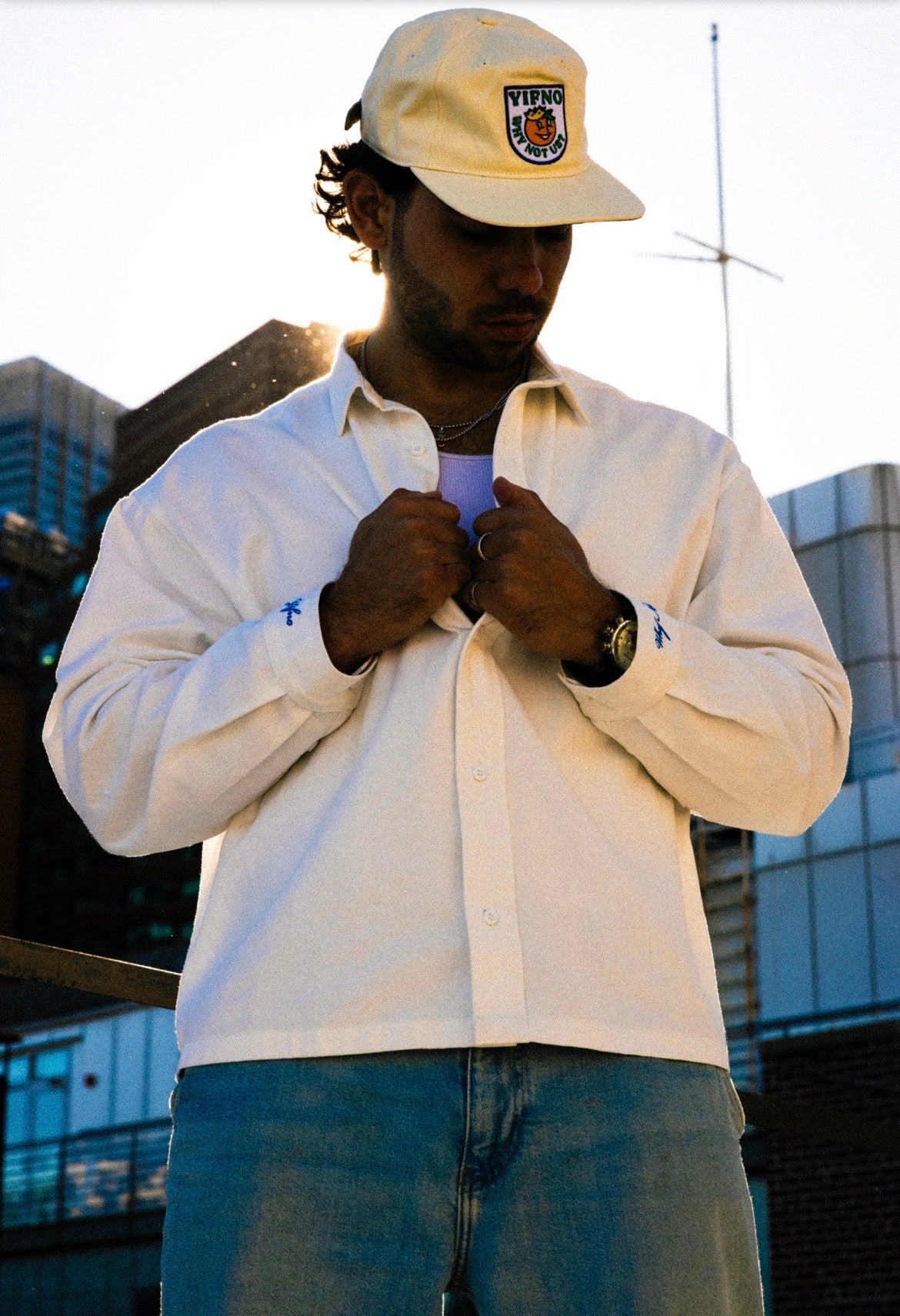 Sammy Washed Cotton Lounge Shirt
