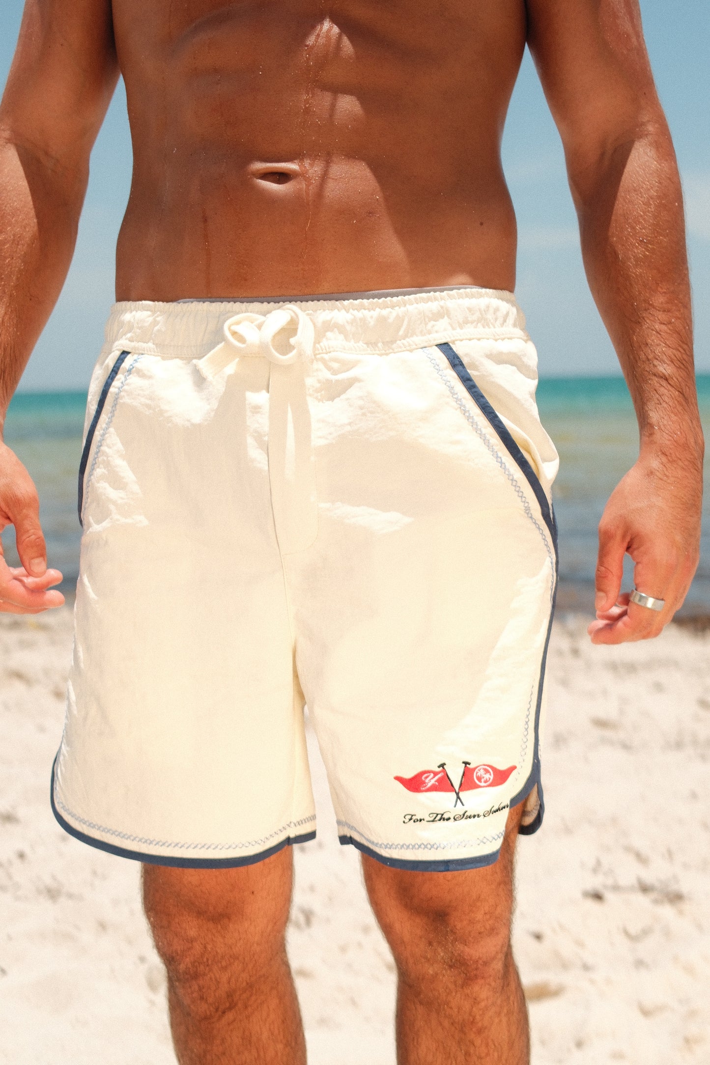 Vacay Swim Trunks Off White